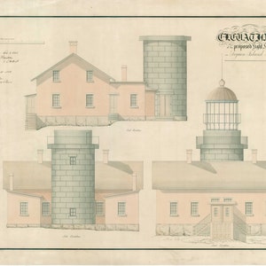 Sanibel Island Lighthouse Plans - 1883