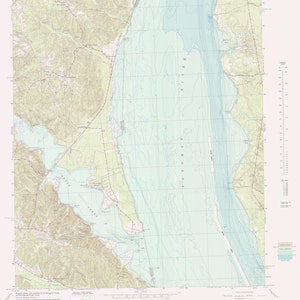 Widewater Virginia 1978 - Nautical Chart Print