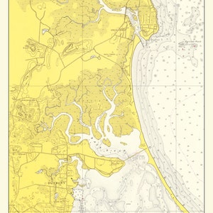Mapa de Green Harbor 1960 - Impressão de carta náutica
