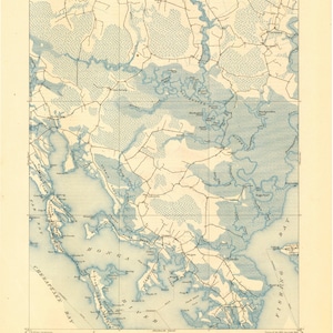 Crapo, Maryland Map 1905 - Nautical Chart Print