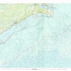 Carabelle Map 1981 - Stampa della carta nautica