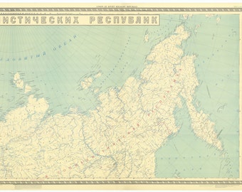 Carte historique de l’URSS 1947