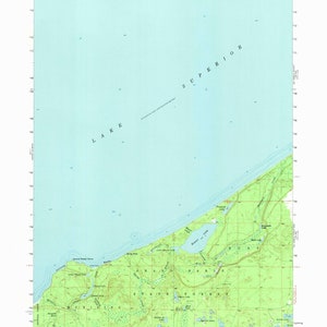 Grand Portal Topographic Map 1958 - Nautical Chart Print