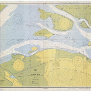 Suisun Bay-kaart - Port Chicago - 1948 - nautische kaart afdrukken