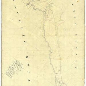 Chetco River Map 1928 - Nautical Chart Print