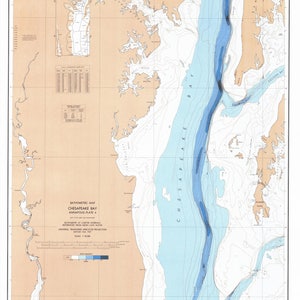 Chesapeake Bay Mappa - Annapolis - PLATE 4 1927 - Carta Nautica Stampa