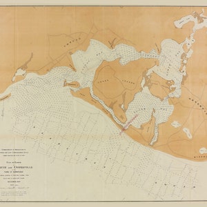 Mapa de Cotuit y Osterville 1897 (cuadrado) - Impresión de cartas náuticas