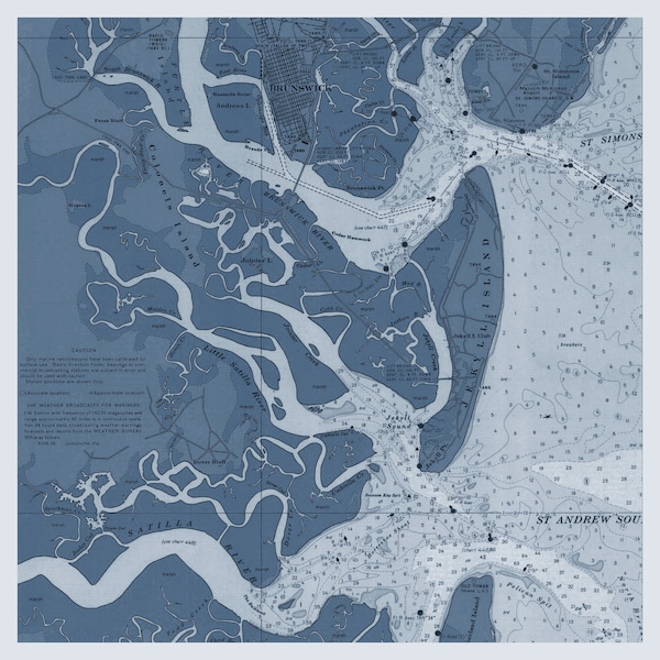 Jekyll Island Map Print - Etsy