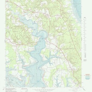 St Marys Maryland Topographic Map 1982 - Nautical Chart Print