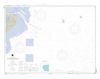 Mapa podejścia do rzeki Savannah – 2004 – wydruk mapy morskiej