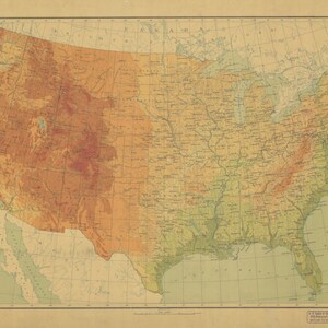 United States Map 1911