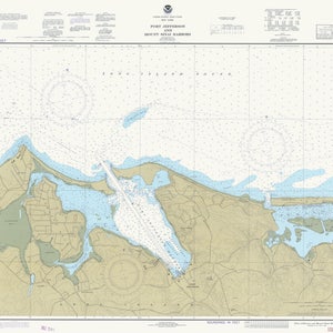 Mapa del puerto de Port Jefferson y Mount Sinai, 1978, Impresión de carta náutica