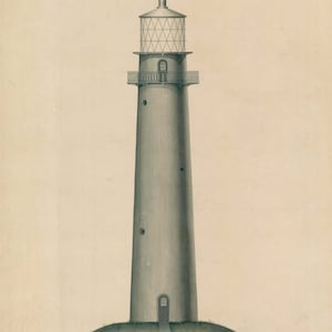 Jupiter Inlet Lighthouse Watercolor (FL)