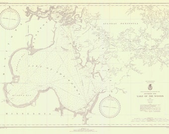 Lake of the Woods Map 1942