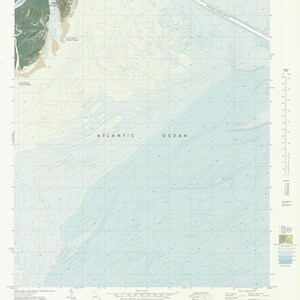 Tybee Island Mapa - Sur 1979 - Carta Náutica Print