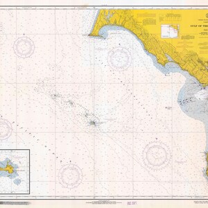 Gulf of the Farallones Map 1966 - Nautical Chart Print
