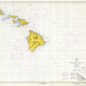 ハワイ諸島地図 - 南部 - 1969 - 海図印刷
