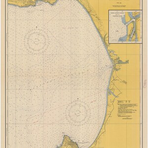 Mappa di Monterey Bay - 1948 - Stampa Carta Nautica