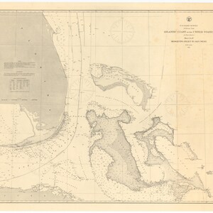 Carte de Mosquito Inlet à Key West - feuille IV - impression de carte marine