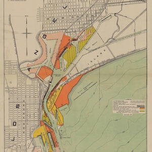 Los Angeles Port Map 1915 - Nautical Chart Print