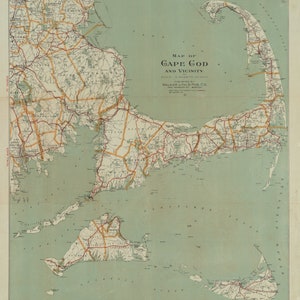 Cape Cod & Islands Nähe Karte - Seekarte Druck