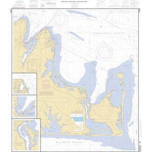 Martha es Vineyard Karte - East End 2006 - Seekarte Druck