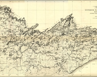 Superior National Forest Map - Il Of5n 