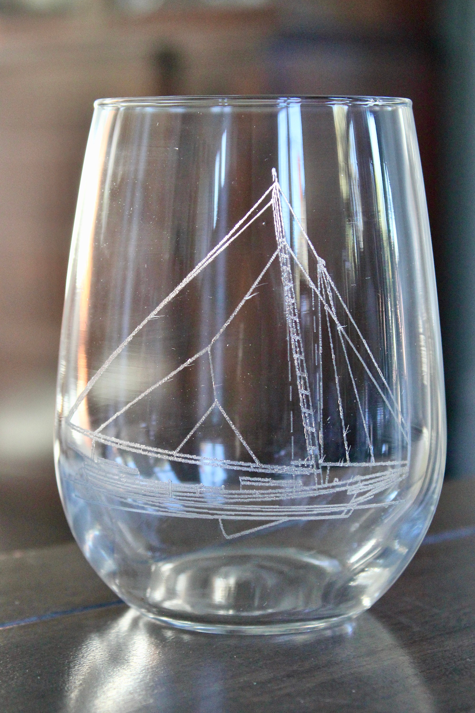 Regatta Etched Large Wine Glasses - Set of 4