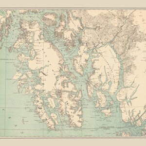 Tongass National Forest Seekarte Sherpa Decke
