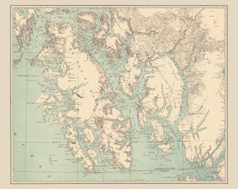 Tongass National Forest Nautical Chart sherpafleecedeken