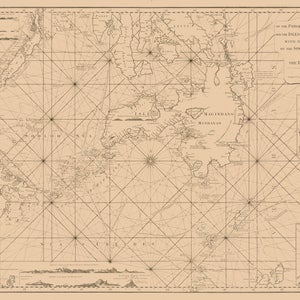 Philippine Islands Map including Borneo & Mindanao - 1794