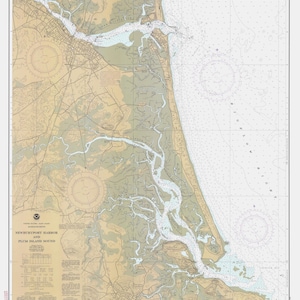 Mapa do porto de Newburyport e Plum Island - 1978 - Impressão de carta náutica
