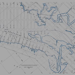 Mapa de Coney Island y Gravesend Beach - Impresión de carta náutica