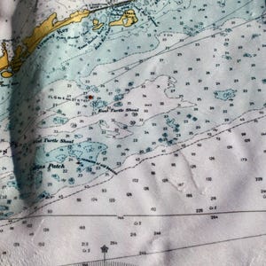 Vaca Key Navigation Chart Florida Keys Nautical Chart Sherpa Fleece Blanket - Etsy