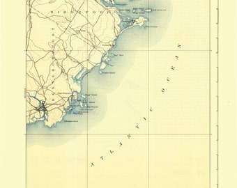 Kaart Biddeford, Maine: 1893