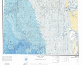 Grays Harbor and Willapa Bay Map 1997 - Nautical Chart Print