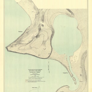 St. Paul Island- Tolstoi and Lagoon Rookeries Mapa 1891 - Impresión de cartas náuticas