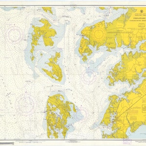 Chesapeake Bay - Tangier Sound - Northern Part 1967 - Nautical Chart Print