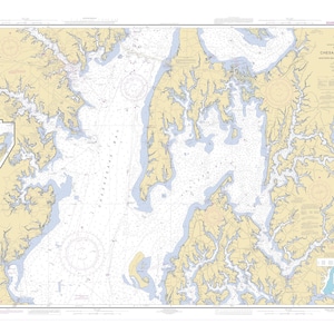 Chesapeake Bay - Eastern Bay and South River - 2002 - Seekarte Druck