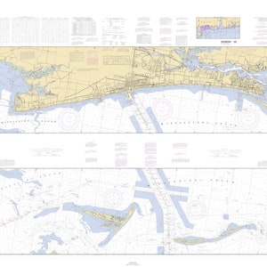 Mapa de Dog Keys Pass a Waveland - 2000 - Impresión de cartas náuticas