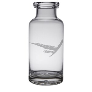 Cat Island Engraved Glass Carafe