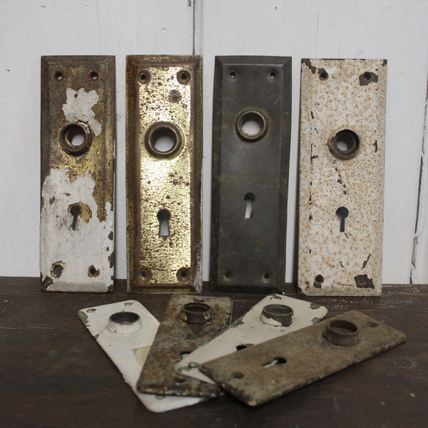 Antique Metal Door Plates Backplates