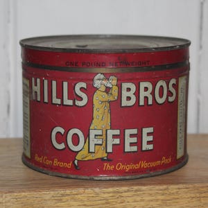 Vintage Hills Bros. Coffee Can