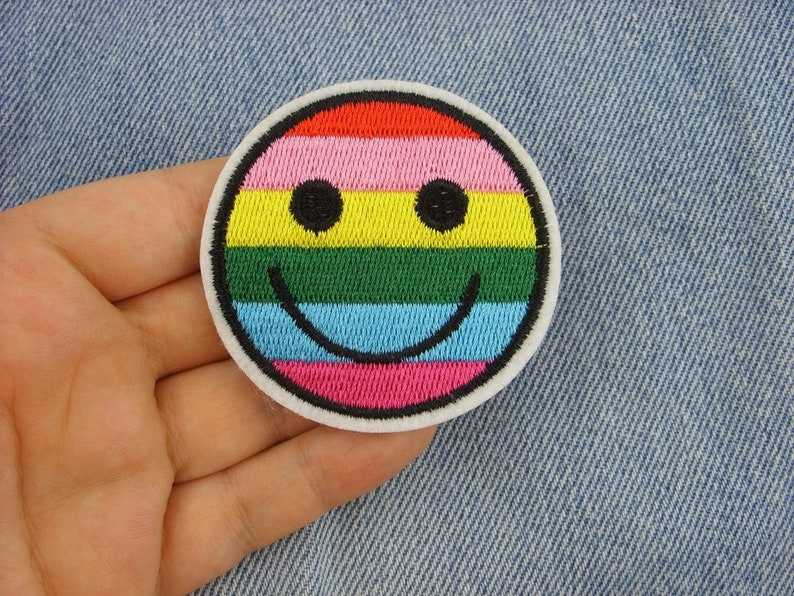 Télécharger gratuitement Images Lsd Patch Smile Iron On Patches Embroidery Patch For Etsy actualisé salutations