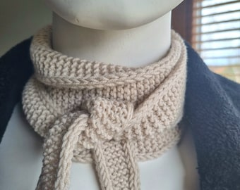 Bufanda pequeña, bufanda de punto, bufanda para el cuello, accesorio de moda