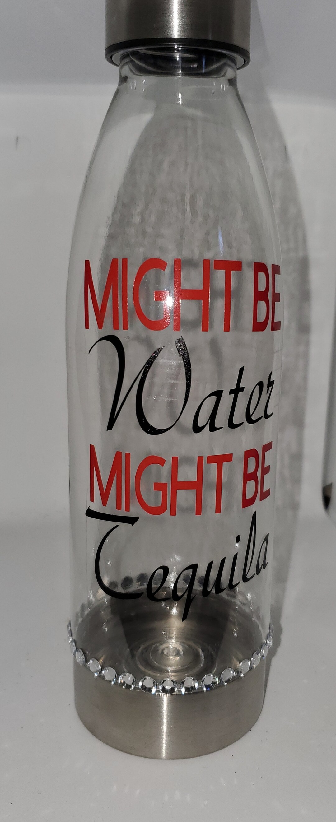Might Be Water Might Be Tequila Water Bottle custom, Funny Sayings ...