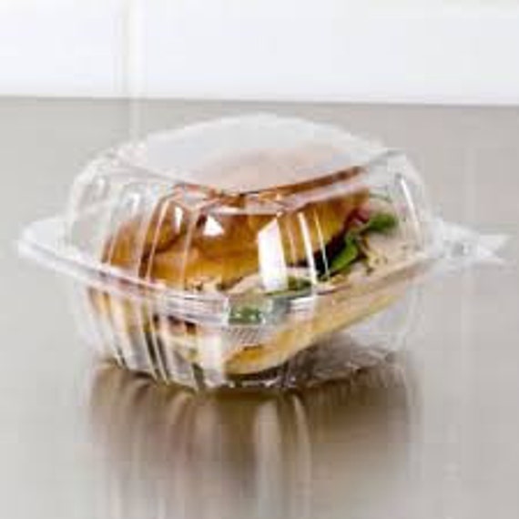 Clear Dessert/deli/food Hinge Containers 