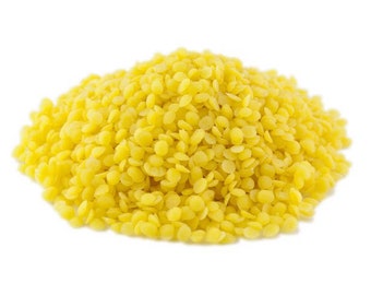 Natural Yellow Beeswax Granules / Pearls - 100% pure, organic  and filtered