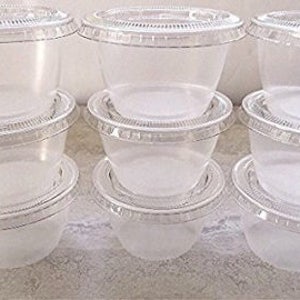 2oz Plastic Containers with Lids 100pcs Qty 50 Containers image 2