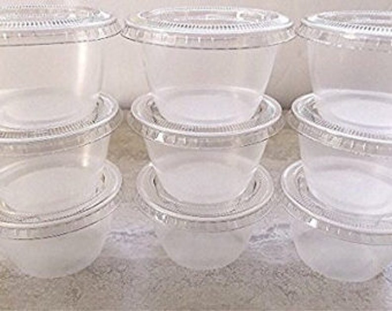 2oz Plastic Containers with Lids 100pcs Qty 50 Containers image 2